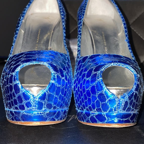 Giuseppe Zanotti Sharon 105 Turquoise / Royal Blue - Picture 7 of 12